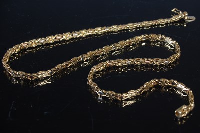 Lot 169 - An 18ct gold necklace, 19.3 grams.