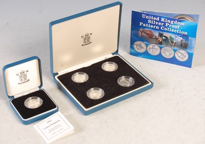 Lot 223 - A Royal Mint 2003 silver proof one pound coin;...