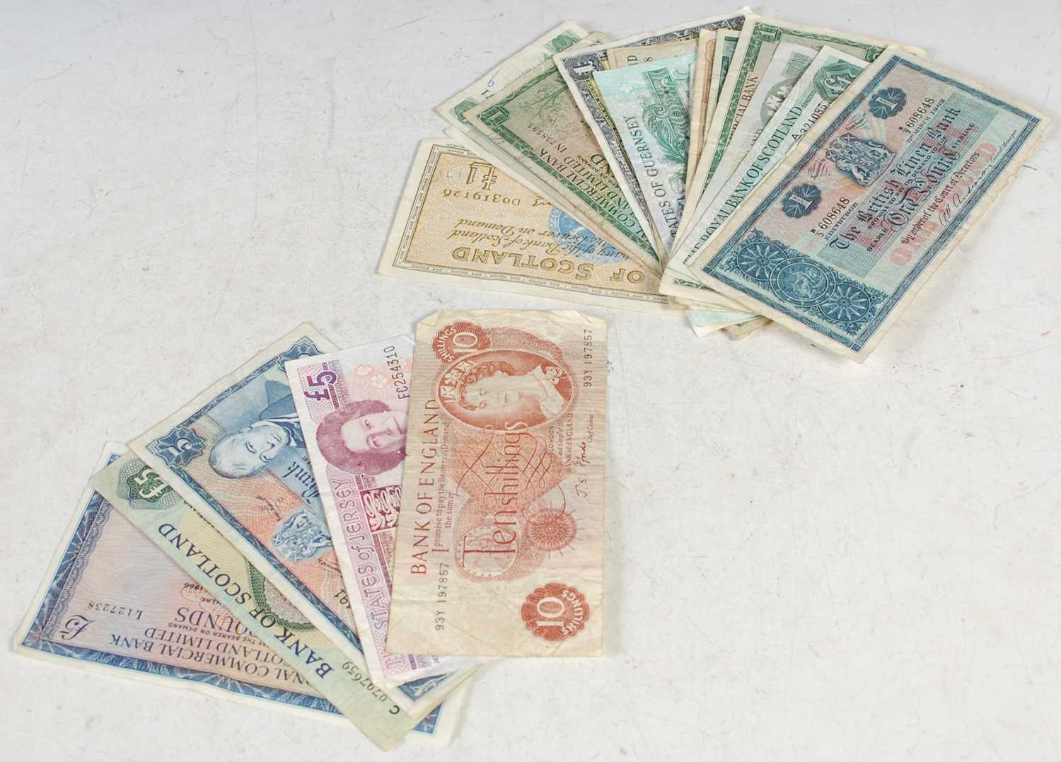 Lot 224 - A collection of vintage bank notes, mainly