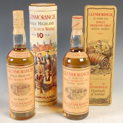 Lot 323 - Two boxed bottles of Glenmorangie 10yrs single...