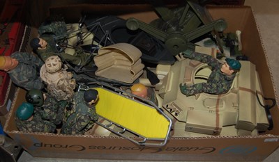 Lot 472 - Box - vintage Action Men and accessories to...