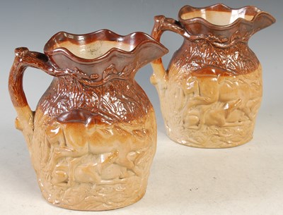 Lot 364 - A pair of Doulton and Watts Stoneware hunting...