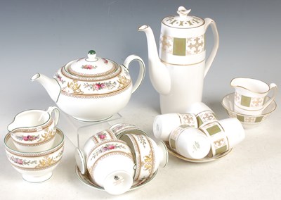 Lot 379 - A Spode Persia pattern part coffee set;...