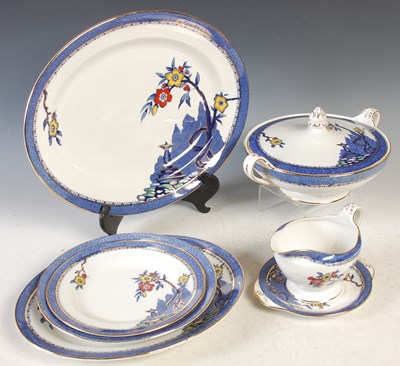 Lot 381 - A Burleigh Ware Hampton pattern part dinner set.