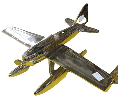 Lot 388 - A chrome table model of the 1927 Schneider...