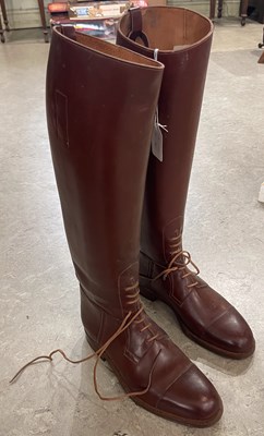 Lot 399 - F. P. Baker & Co, a pair of brown leather...