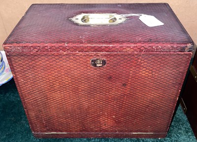 Lot 403 - A late 19th century leather tabletop...