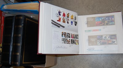 Lot 480 - Box - Albums and folios of First Day Covers to...