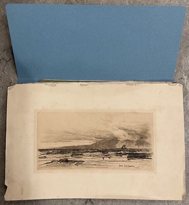 Lot 415 - A folder of eight assorted drawings and prints.