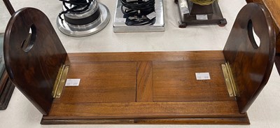 Lot 434 - A Victorian walnut and brass mounted bookstand,...