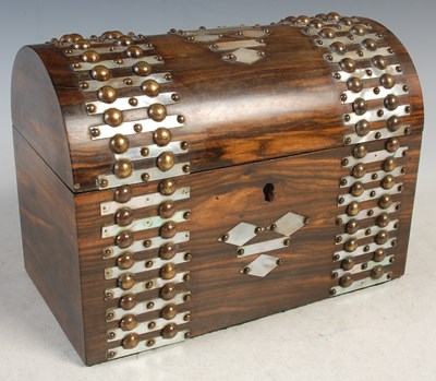 Lot 447 - A Victorian calamander, mother of pearl and...