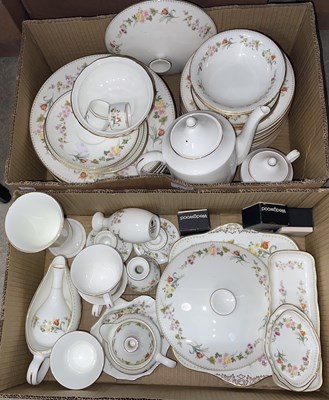 Lot 510 - Two boxes of Wedgwood Mirabelle pattern...