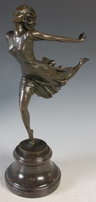 Lot 462 - Cesaro, a bronze figure of a female dancer,...