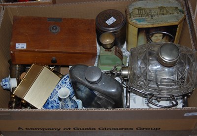 Lot 485 - Two Boxes - mixed wares to include vintage...