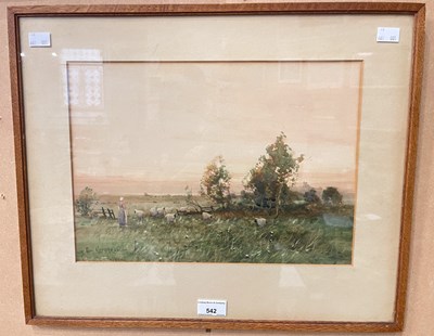 Lot 542 - Tom Campbell (1865-1943) 
Landscape with...