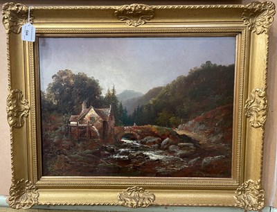Lot 544 - Franz Hoepfner (19th century) 
Old mill on a...