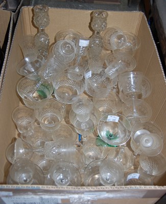 Lot 486A - Box - mixed glassware