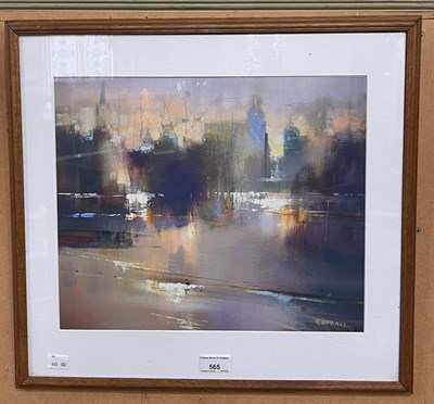 Lot 565 - After Oscar R. Goodall RSW 
View of Perth from...