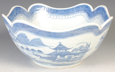 Lot 233 - A Chinese porcelain blue and white bowl, late...