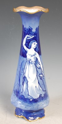 Lot 234 - A Royal Doulton blue and white Art Nouveau...
