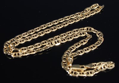 Lot 246 - A 9ct gold Italian necklace, 7 grams.