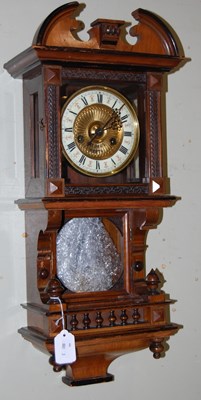 Lot 598 - A late 19th century wall clock, JAS.Paul Perth,...