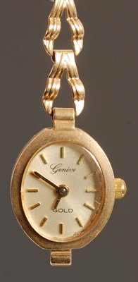 Lot 270 - A ladies 9ct gold bracelet wristwatch, the...
