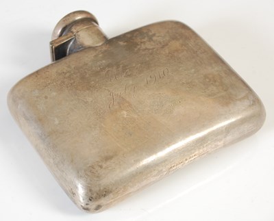 Lot 287 - A Birmingham silver rectangular shaped spirits...
