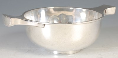 Lot 289 - A Birmingham silver quaich, 17.5cm wide x 5cm...