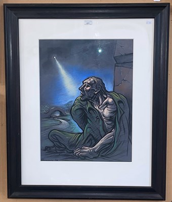 Lot 577 - Peter Howson OBE (B. 1958) Portrait of a...