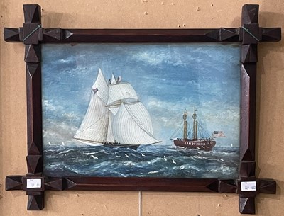 Lot 581 - Late 19th/early 20th century Naive School...
