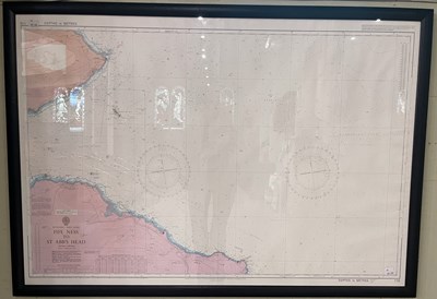 Lot 607 - A framed Nautical chart, Scotland - East Coast,...