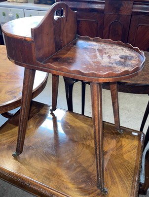 Lot 627 - A George III style mahogany and yew wood...
