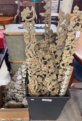 Lot 524A - A collection of assorted carved and painted...