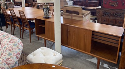 Lot 638 - A mid-century Danish teak sideboard, extending...