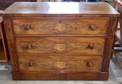Lot 642 - A 19th century mahogany chest fitted with...