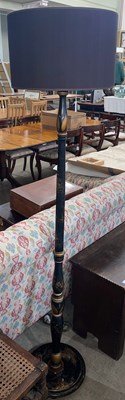 Lot 648 - An early 20th century black ground chinoiserie...