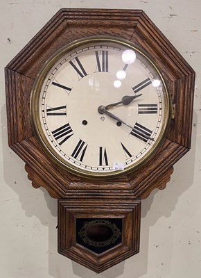 Lot 657 - An Ansonia Clock Company, New York, drop dial...
