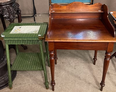 Lot 703 - A Victorian mahogany writing desk, the...
