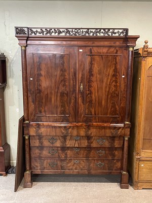 Lot 715 - A 19th century mahogany and gilt metal mounted...