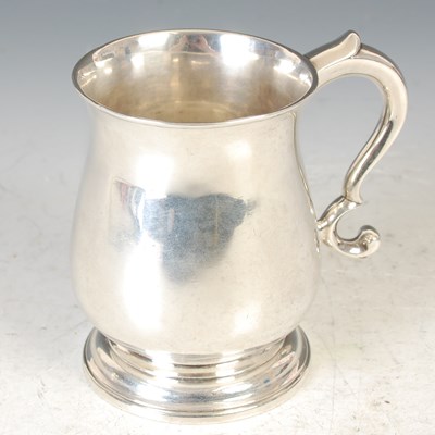 Lot 18 - A George II Scottish silver baluster mug, by...