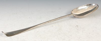 Lot 135 - A George II Scottish silver hash spoon, by...