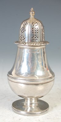 Lot 14 - A Scottish provincial silver sugar caster, by...