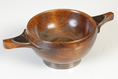 Lot 74 - A Scottish provincial silver-mounted wooden...