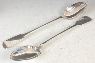 Lot 109 - A pair of Scottish provincial silver basting...