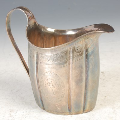 Lot 2 - A George III Scottish silver helmet shaped...