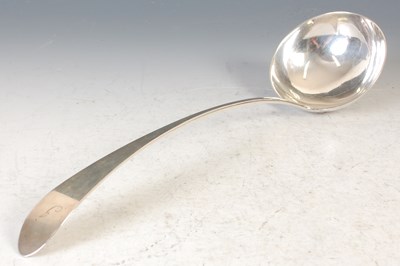 Lot 119 - A Scottish provincial silver soup ladle, by...