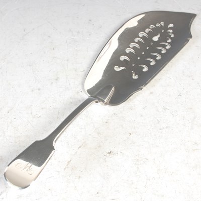 Lot 145 - A Scottish provincial silver fish slice,...