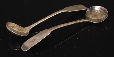 Lot 83 - A pair of Scottish provincial silver salt...