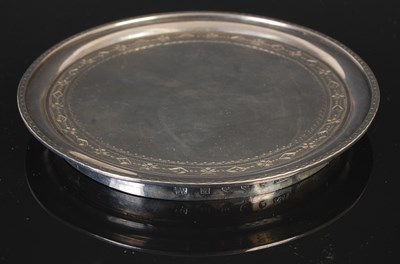 Lot 88 - A Scottish provincial silver teapot stand, by...